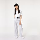 Girls Silver Plissé Logo Trousers, 1, hi-res