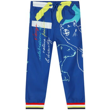Boys Blue Logo Joggers