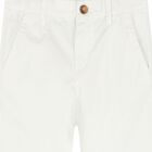 Boys White Chino Trousers, 2, hi-res
