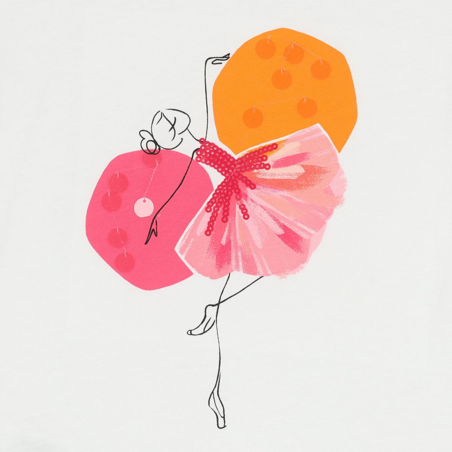 Girls White & Pink Leggings Set, 1, hi-res