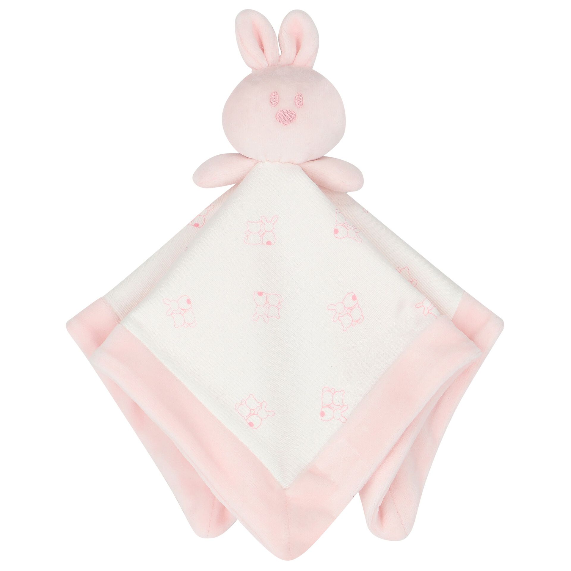 Emile et Rose Baby Girls Pink Bunny Comforter Junior Couture Oman