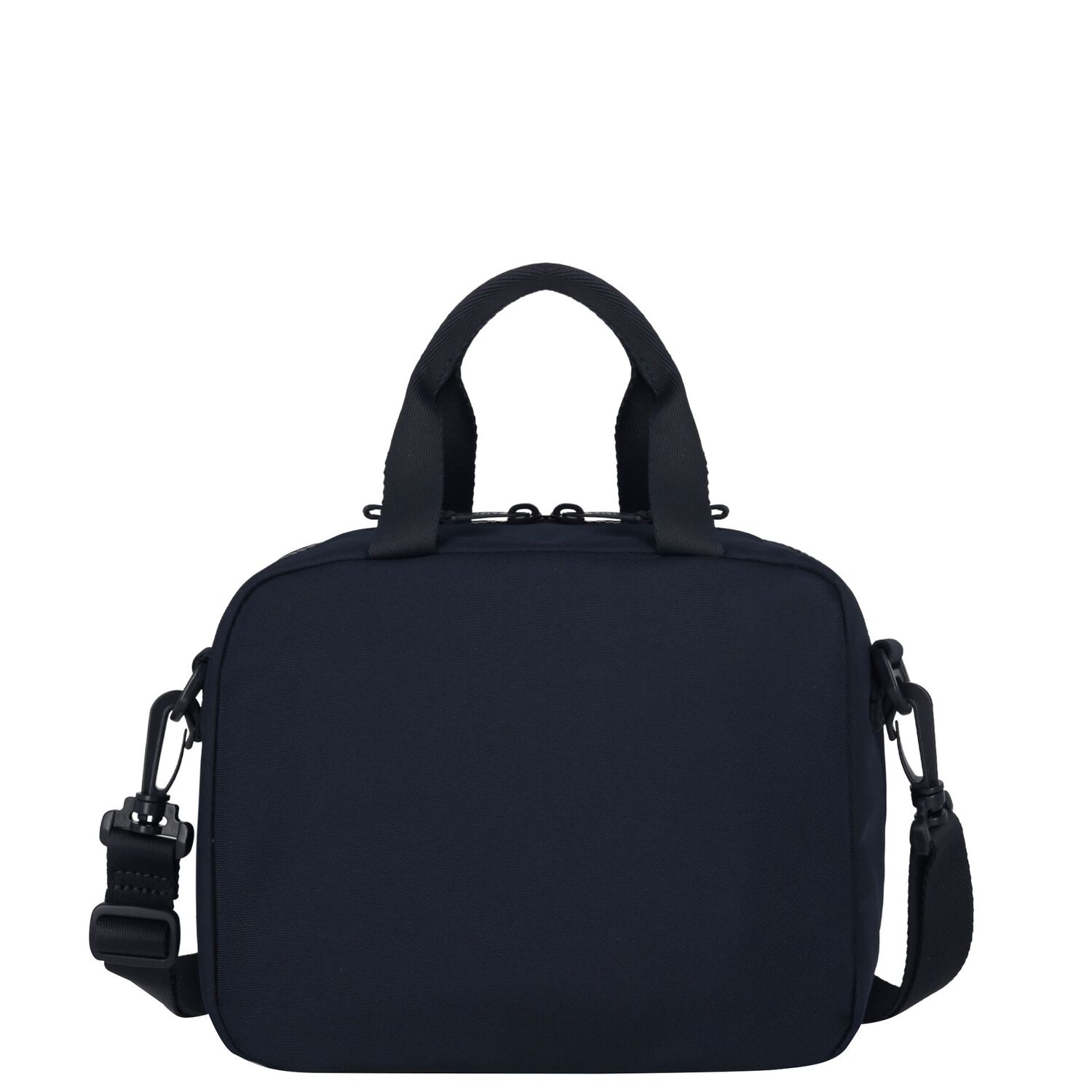 Boys Navy Blue Canvas Logo Lunch Bag ( 28cm ) , 1, hi-res