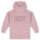 توب هودى بنات بالشعار باللون الأرجوانى, 2, hi-res