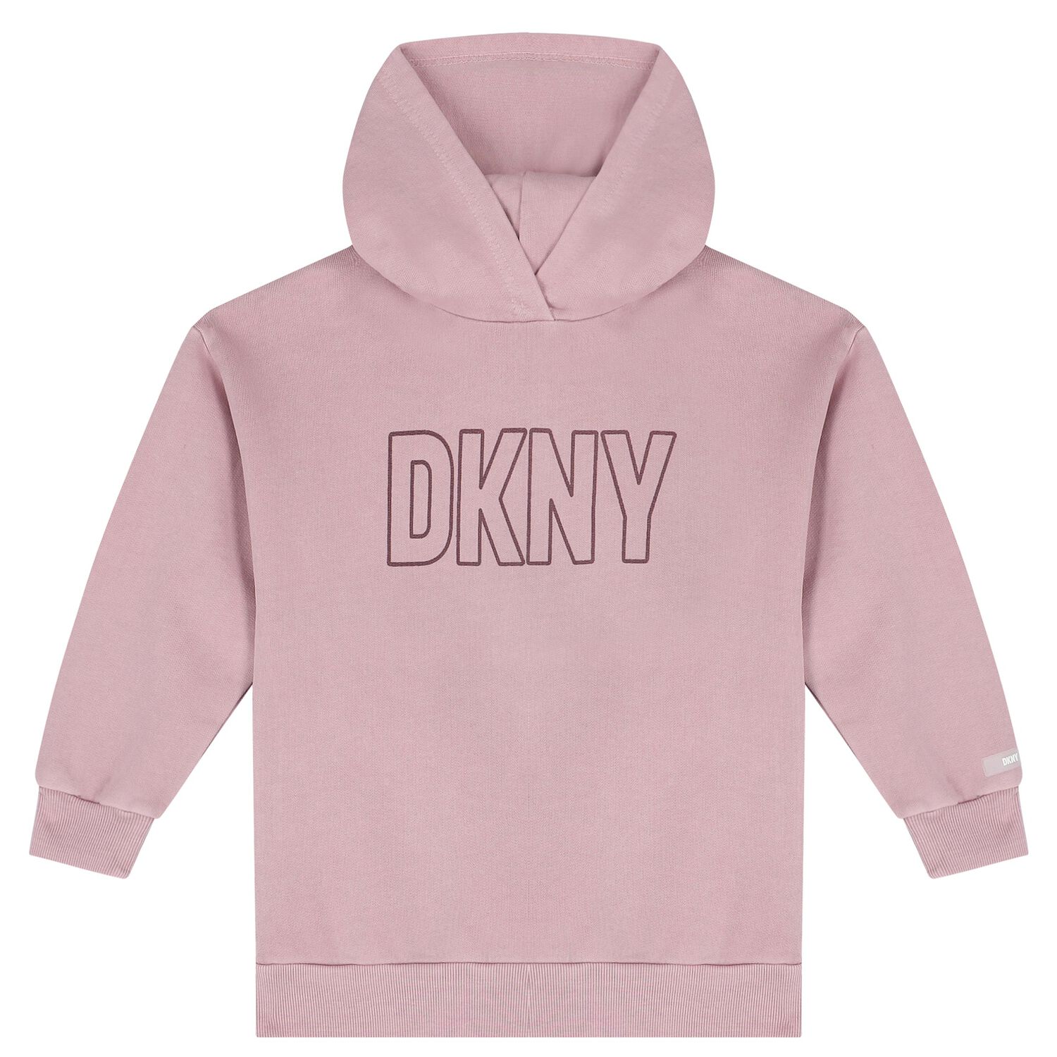 توب هودى بنات بالشعار باللون الأرجوانى, 2, hi-res