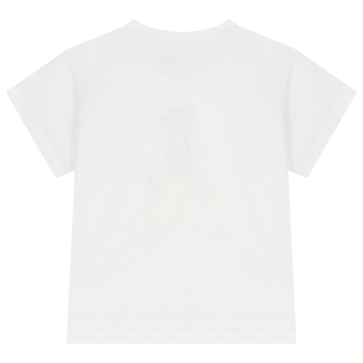 Girls White T-Shirt, 1, hi-res