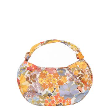 Girls Orange Floral Handbag