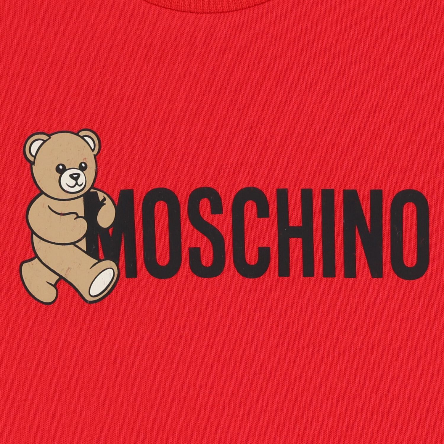 Younger Red Teddy Bear Logo T-Shirt, 4, hi-res image number null