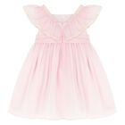 Younger Girls Pink Chiffon Dress, 2, hi-res