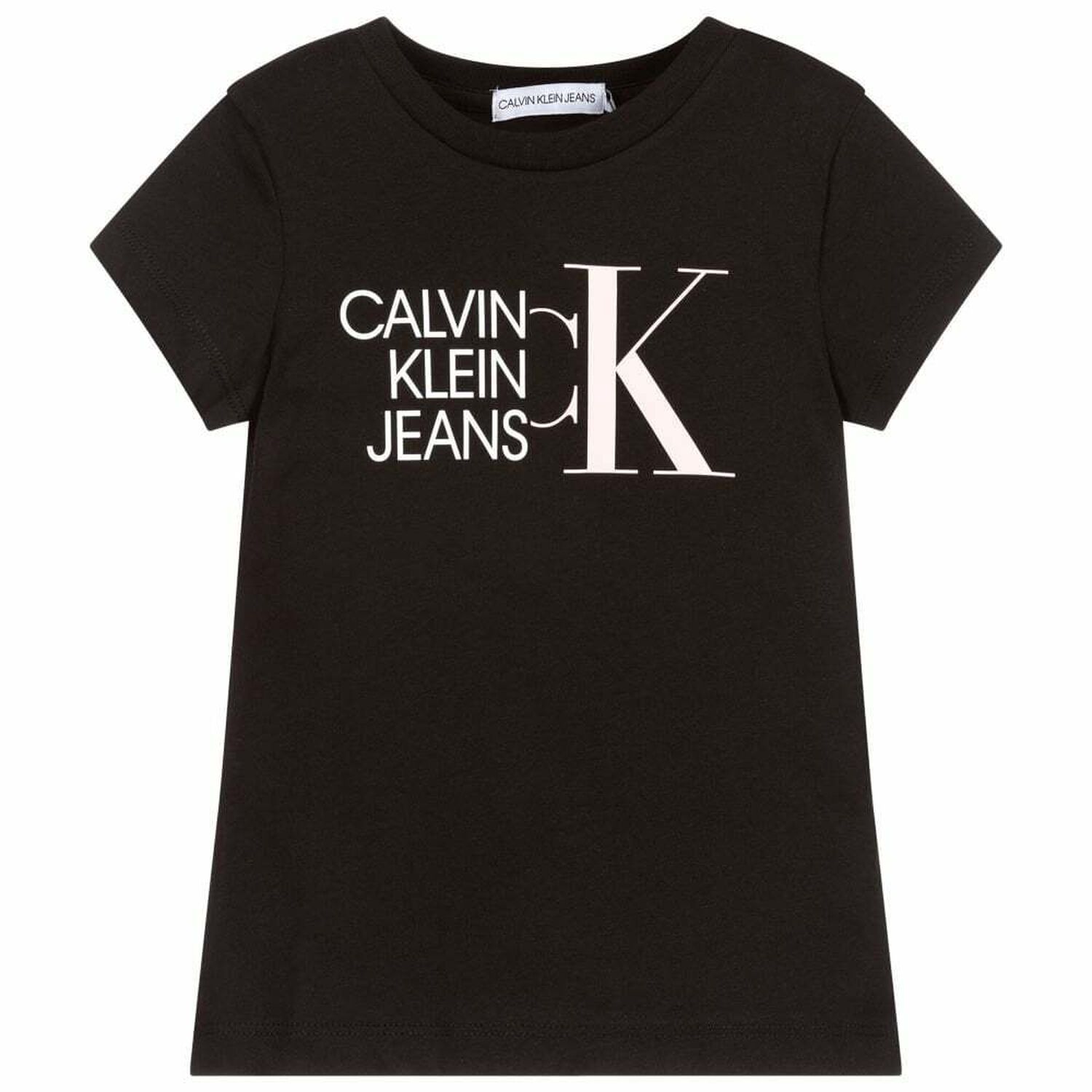 Girls Black Logo T-Shirt, 2, hi-res image number null