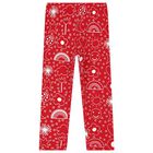 Girls Red Logo Leggings Set, 1, hi-res