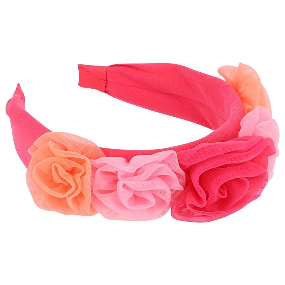 Floral Headband Adult Two Tone Pink Roses main image 1