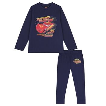 Boys Navy Blue Cars Pyjamas