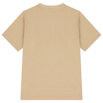 Boys Beige Logo T-Shirt