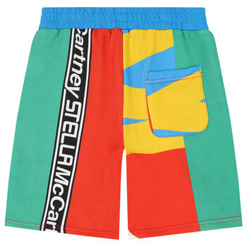 Boys Multi-Colored Logo Shorts