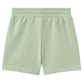 Younger Boys Green Logo Shorts