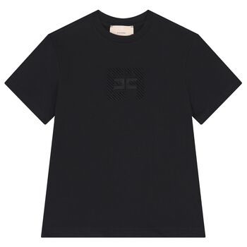 Girls Black Logo T-Shirt