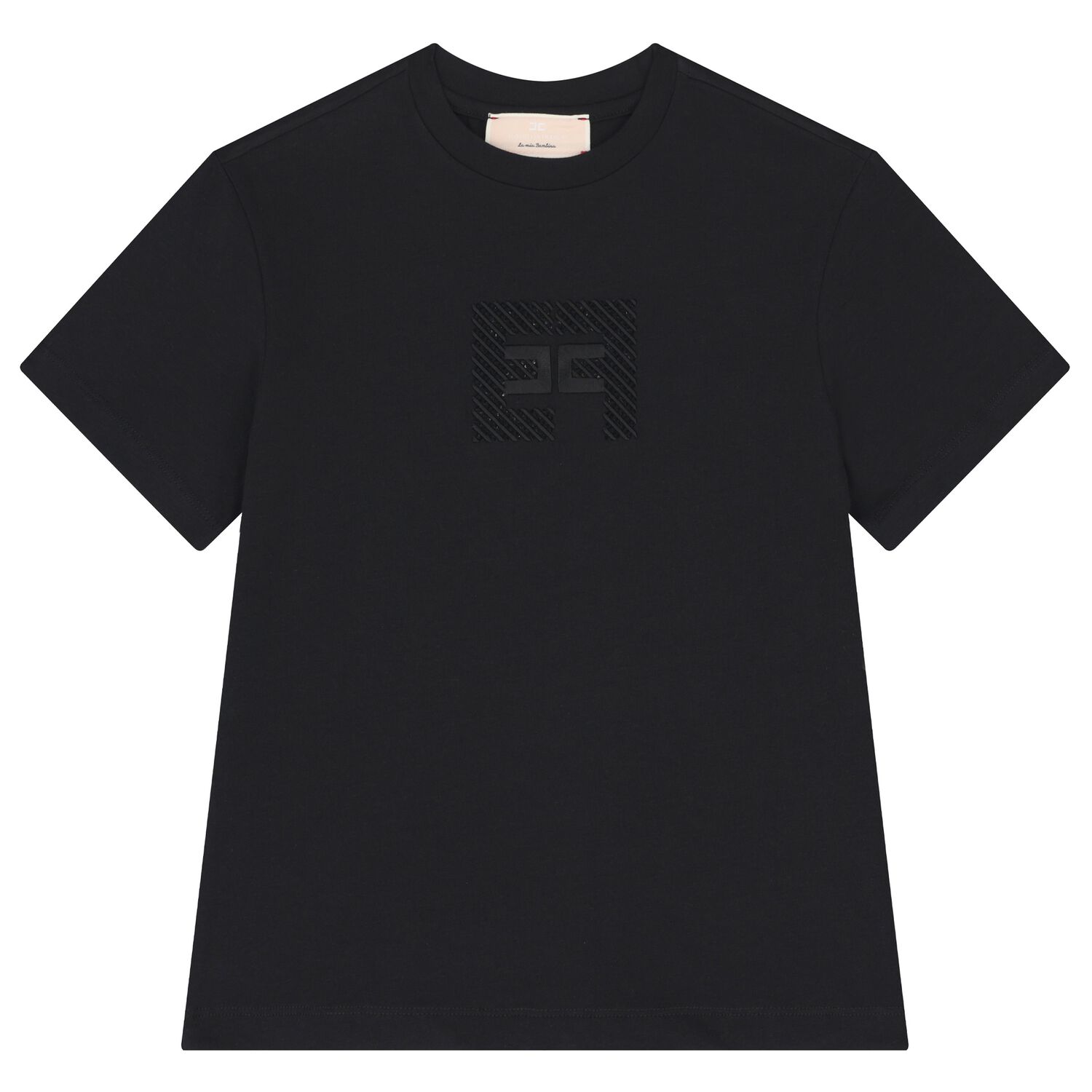 Girls Black Logo T-Shirt, 1, hi-res image number null