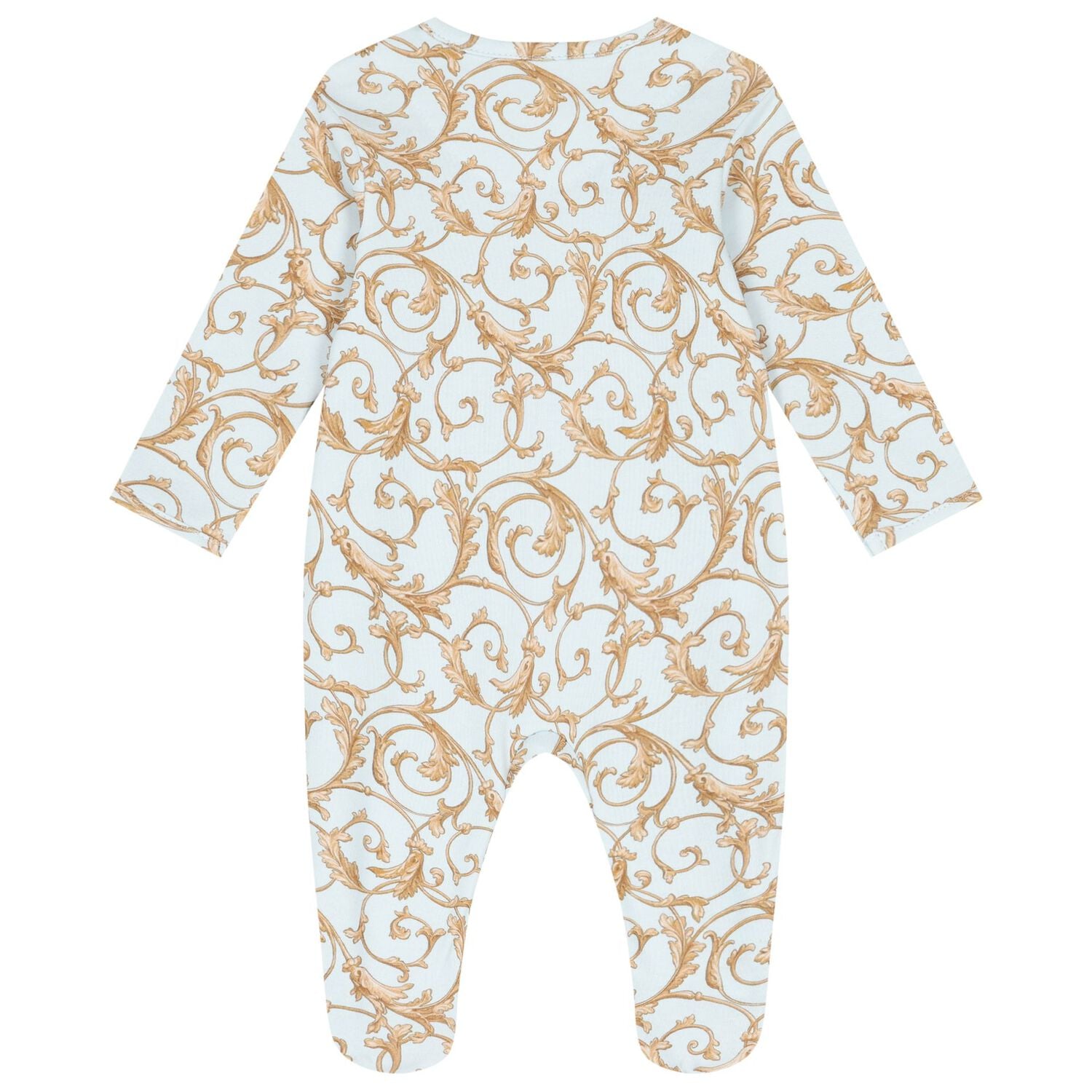 Baby Boys Blue & Gold Babygrow Gift Set (3 Piece), 1, hi-res