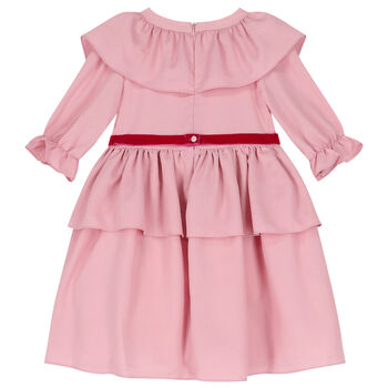 Girls Pink Flower Dress