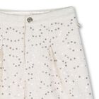 Girls Ivory Sequin Tweed Shorts , 1, hi-res