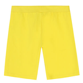 Boys Yellow Logo Shorts