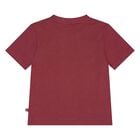 Younger Boys Burgundy Logo T-Shirt, 2, hi-res
