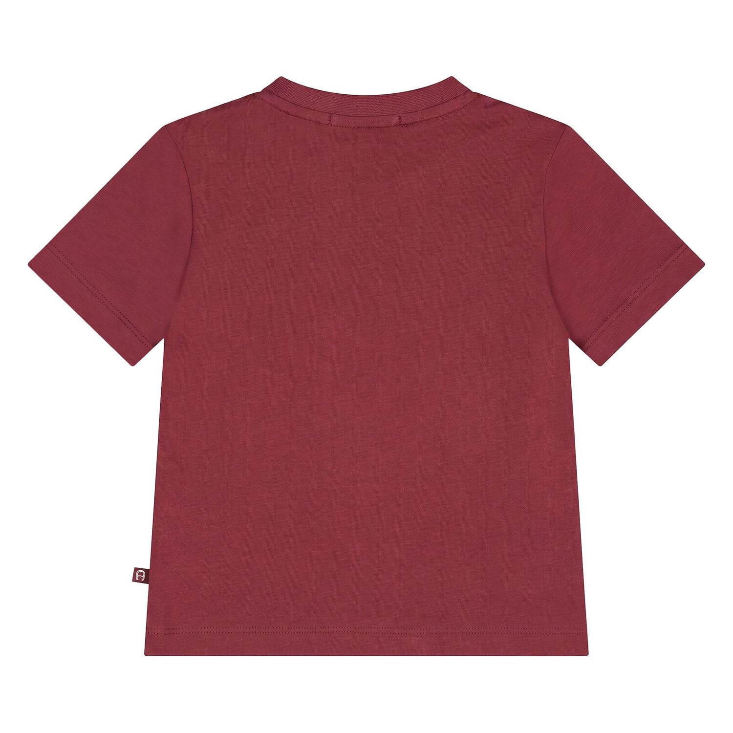 Younger Boys Burgundy Logo T-Shirt, 2, hi-res