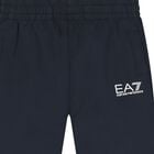 Boys Navy Blue Logo Joggers, 4, hi-res