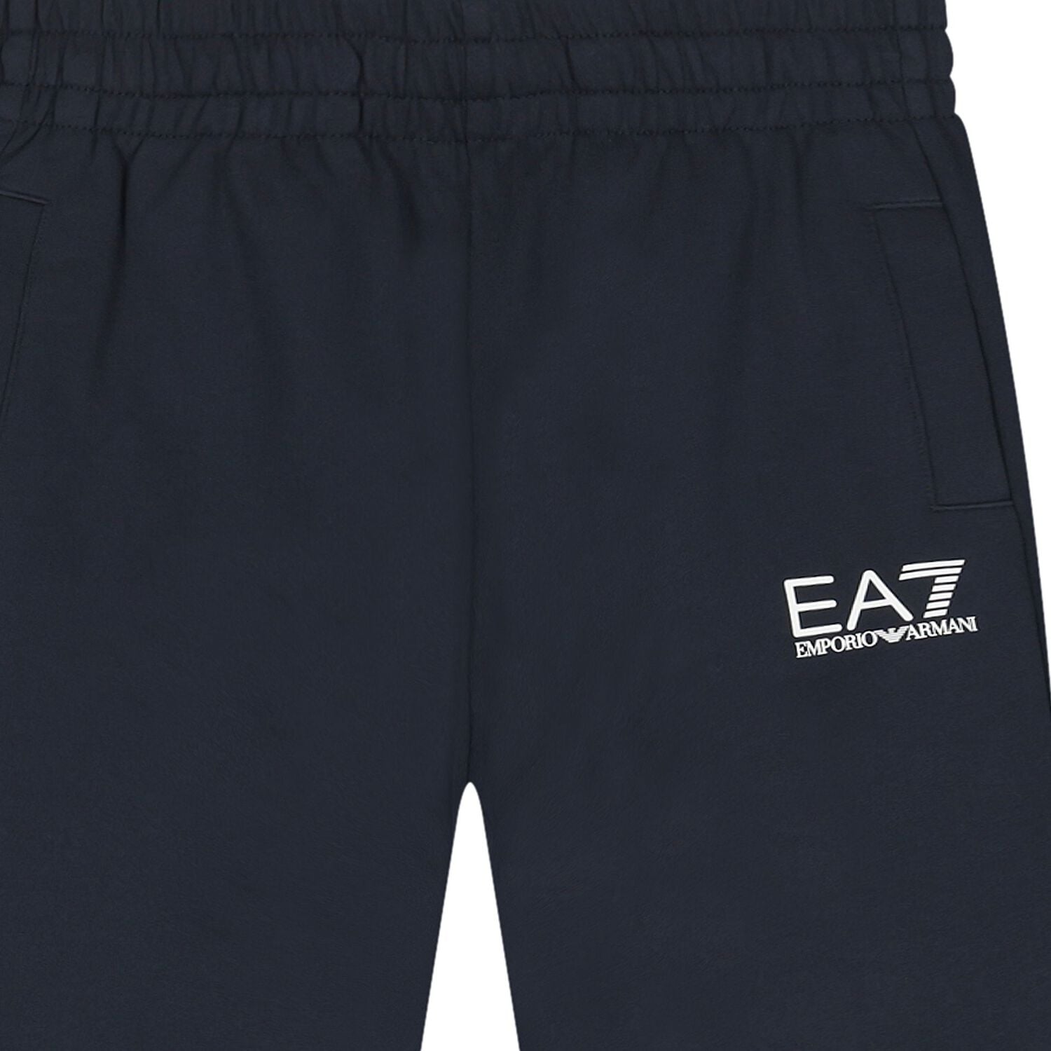 Boys Navy Blue Logo Joggers, 4, hi-res
