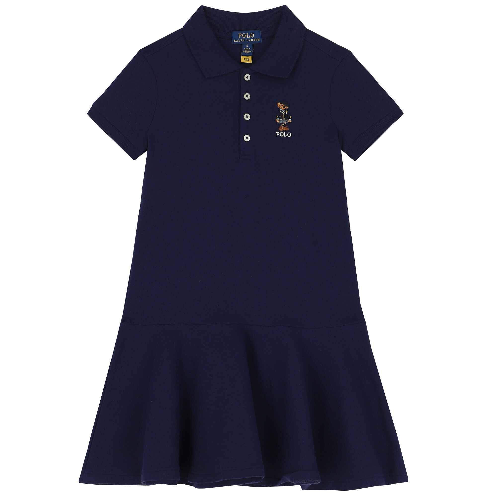 Girls navy polo best sale dress