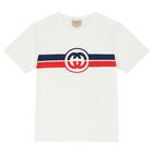 White Cotton Logo T-Shirt, 1, hi-res