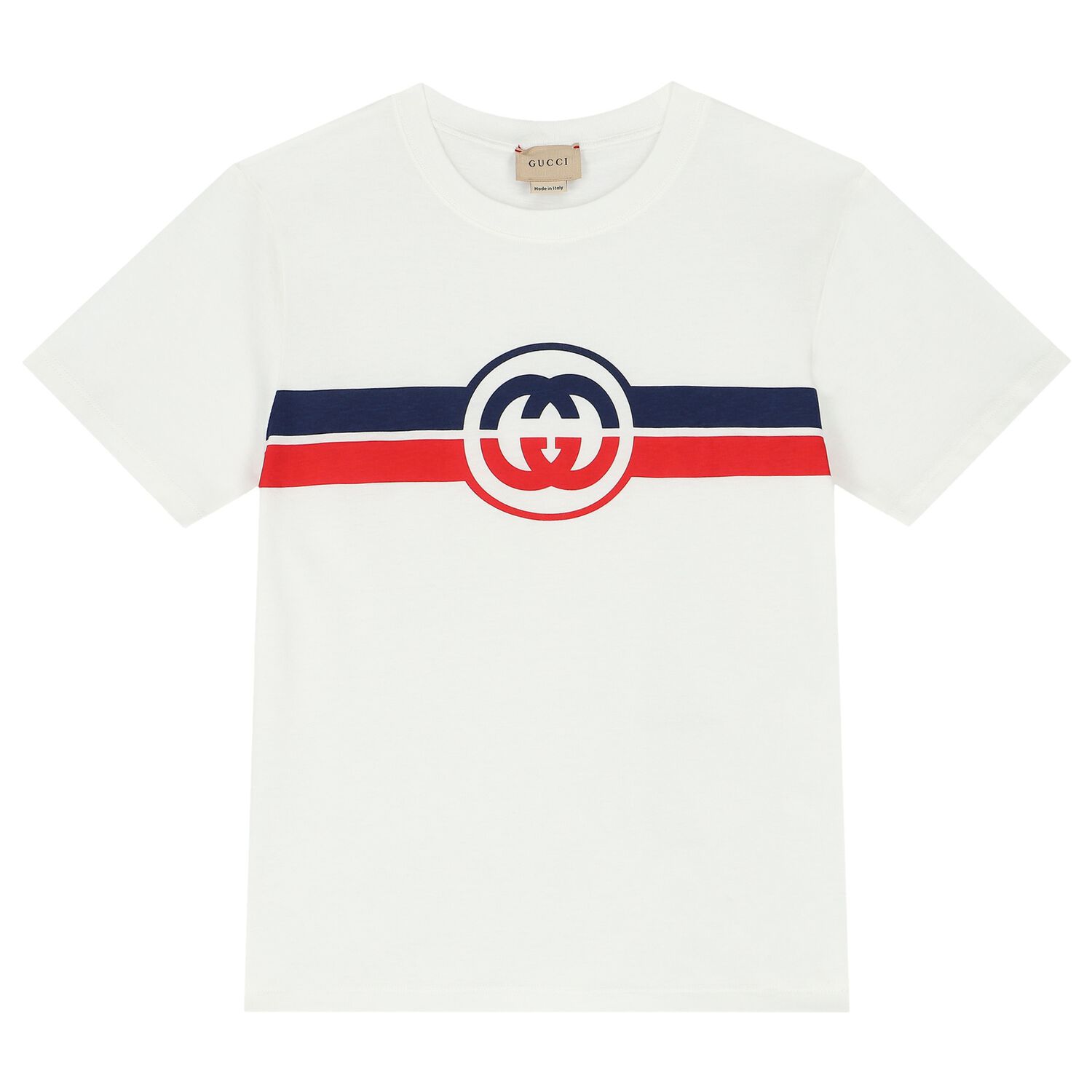 White Cotton Logo T-Shirt, 1, hi-res