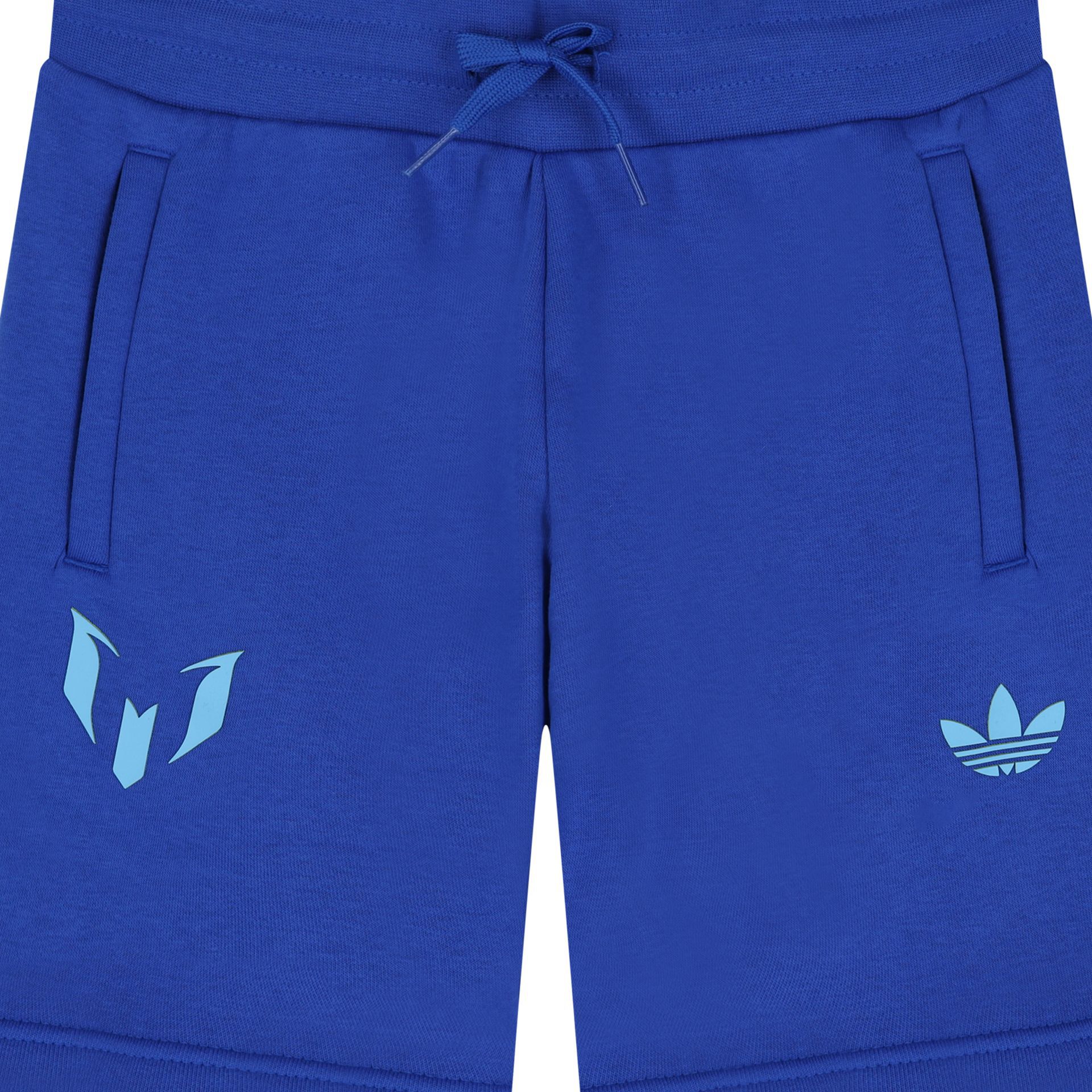 Adidas Kids Blue Messi Logo Shorts | Junior Couture