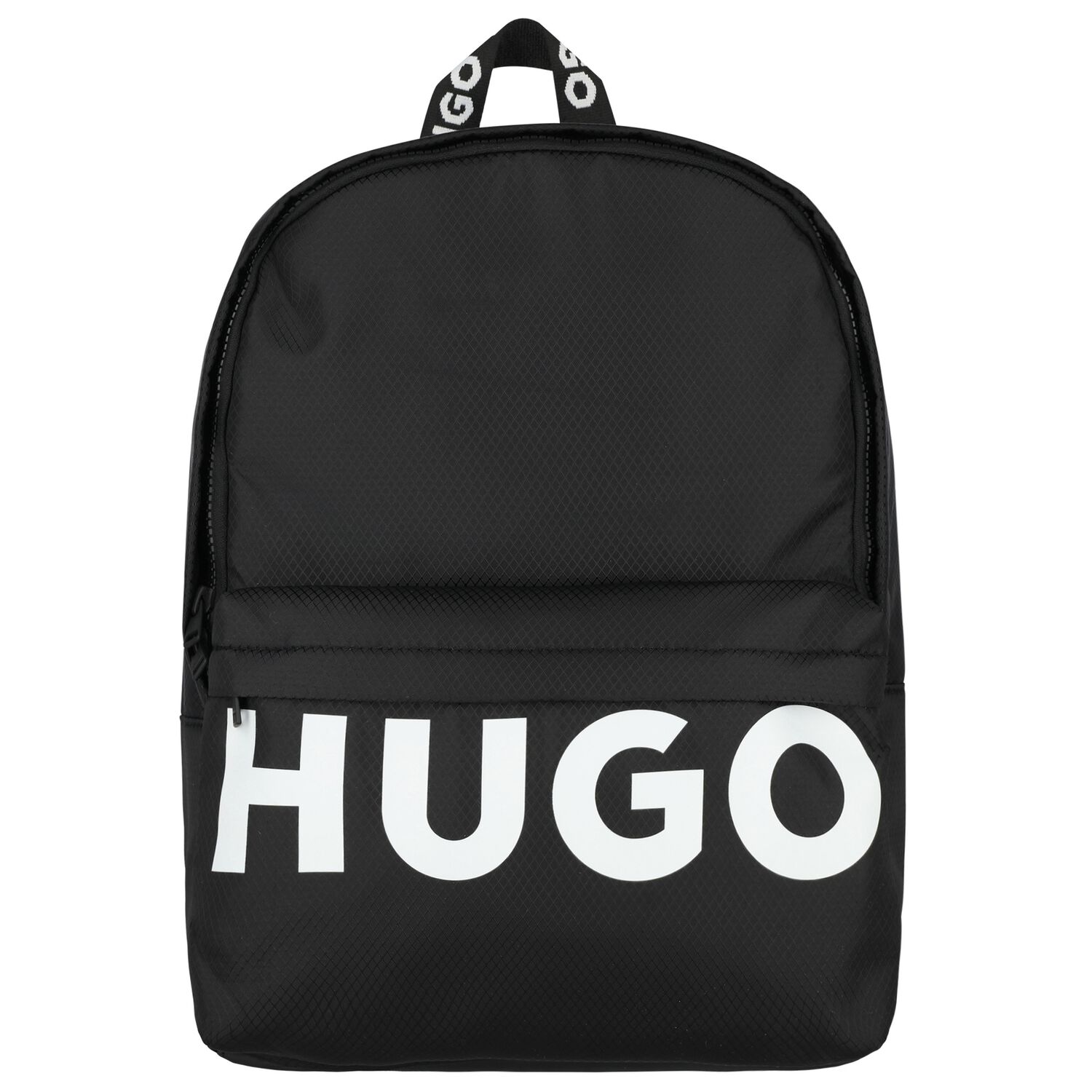 Boys Black Logo Backpack, 1, hi-res