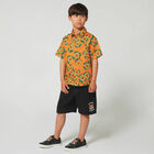 Boys Black Tiger Logo Shorts, 1, hi-res