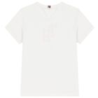 Boys White Logo T-Shirt, 5, hi-res