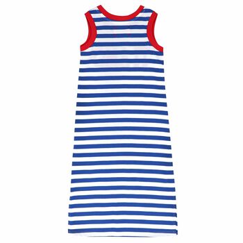 Girls Blue Stripe Dress