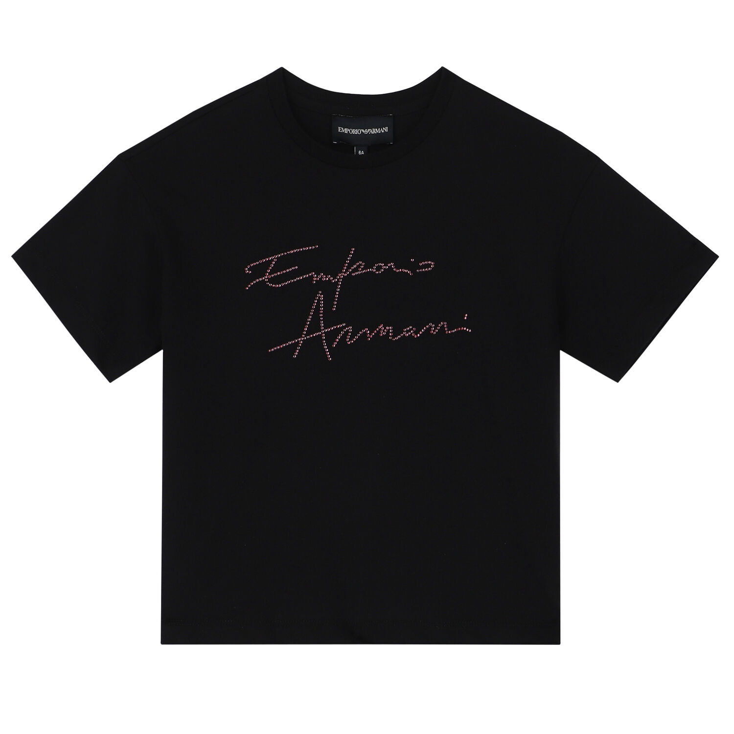 Girls Black Logo T-Shirt, 1, hi-res image number null