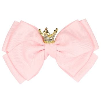 Girls Pink Bow Hairclip