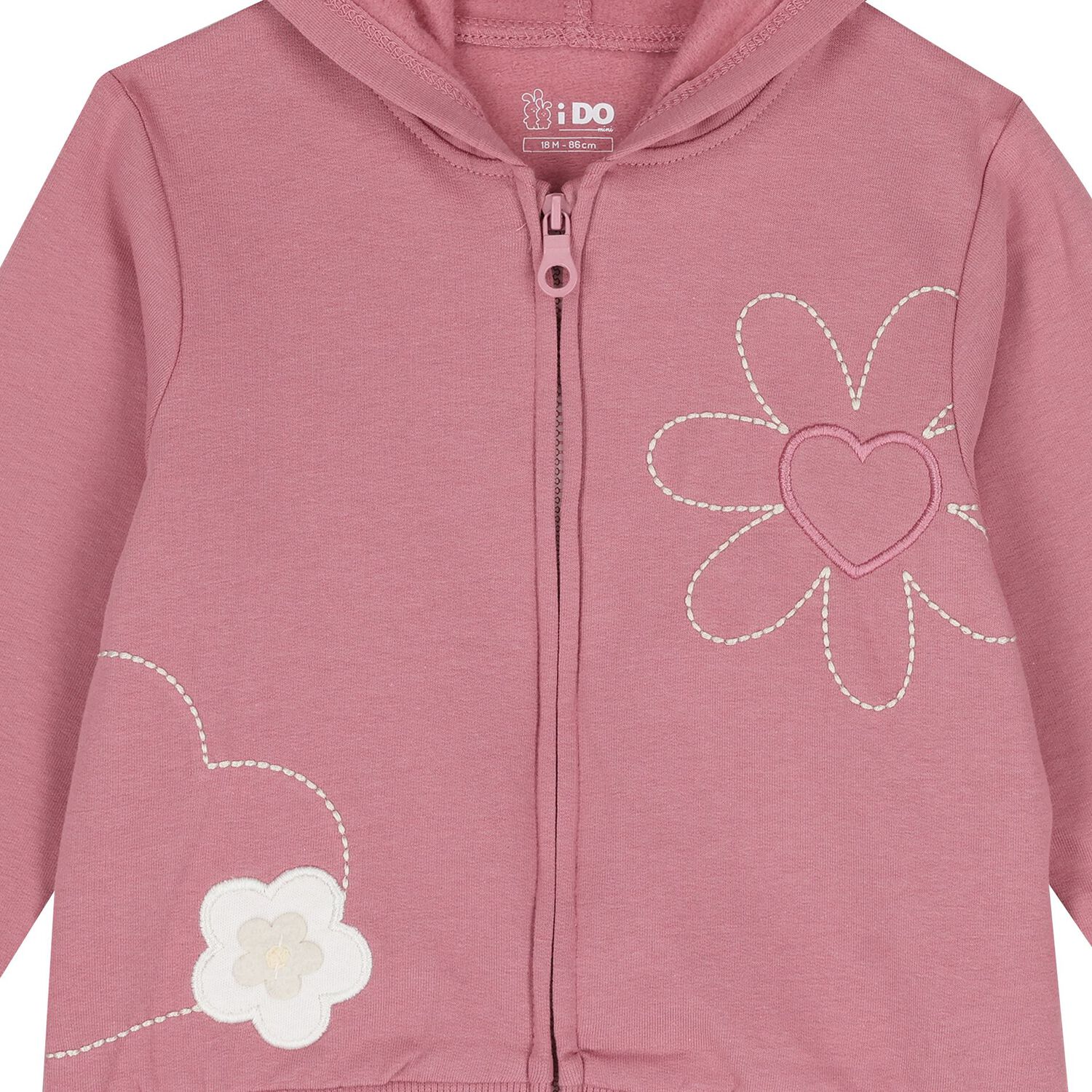 Younger Girls Pink & Ivory Tracksuit Set, 1, hi-res image number null
