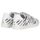 Boys White Logo Trainers, 1, hi-res