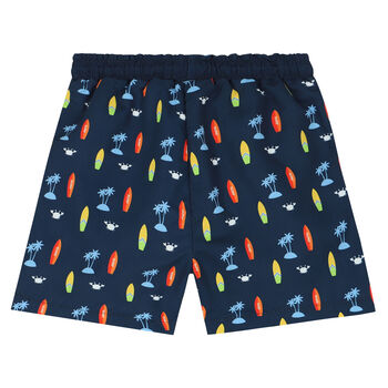 Boys Navy & Blue Swim Shorts