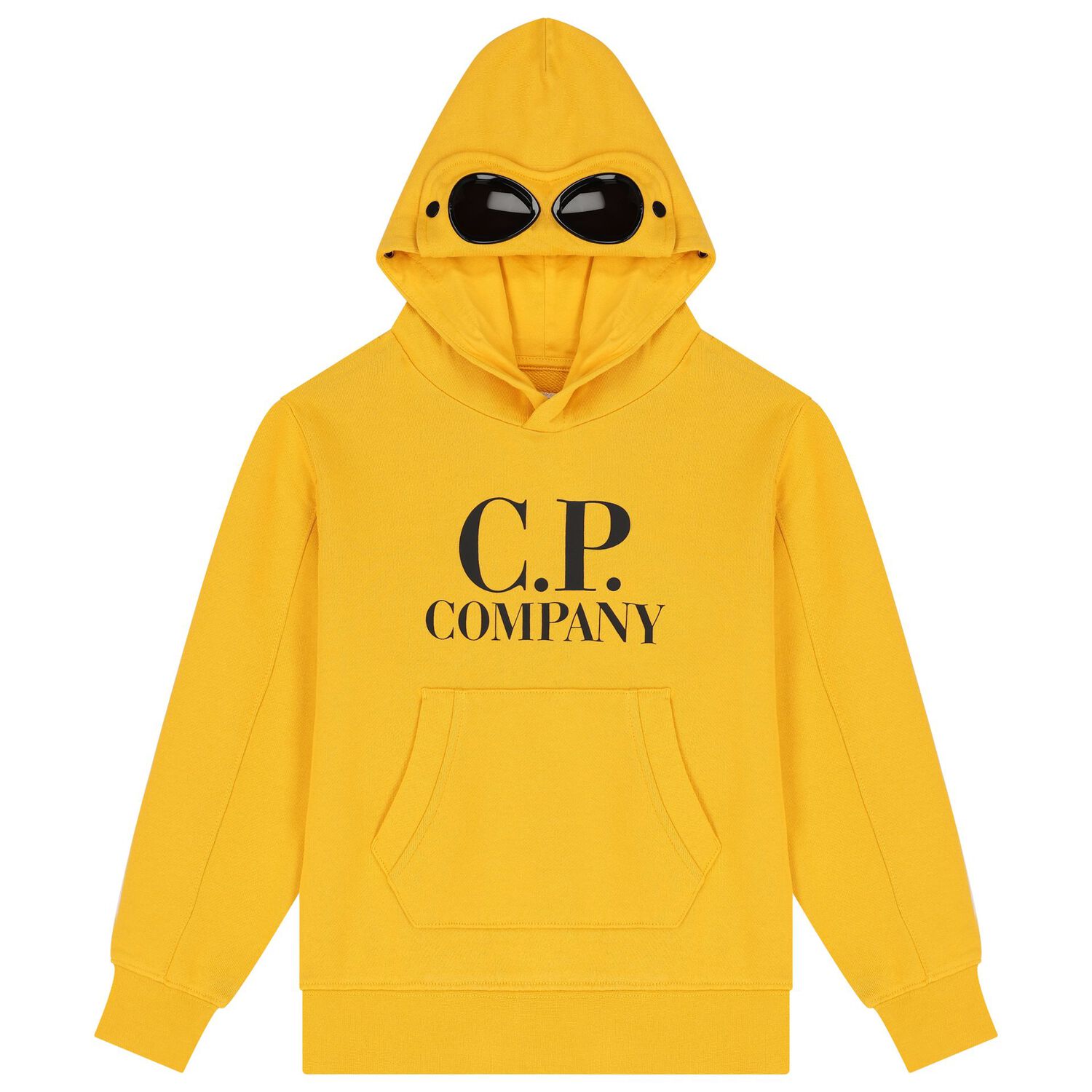 Boys Yellow Logo Hooded Top, 3, hi-res