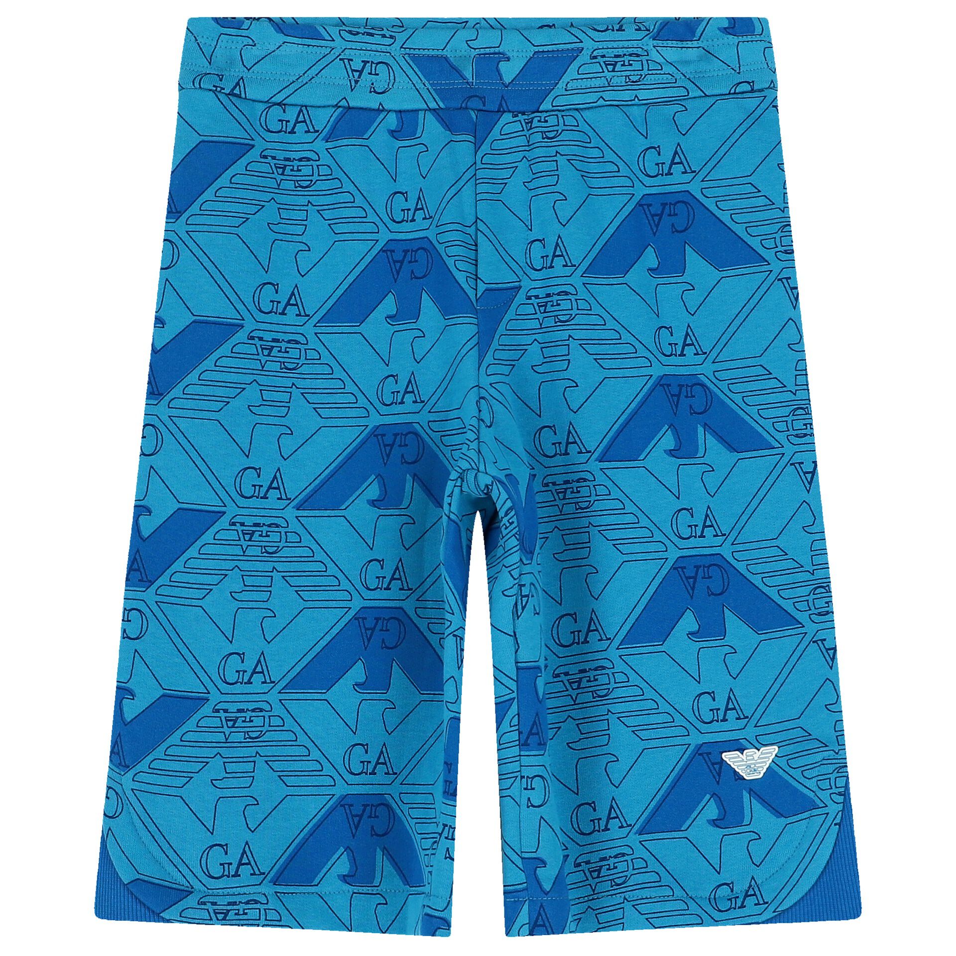 Emporio Armani Boys Blue Logo Shorts Junior Couture Bahrain