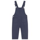 Younger Boys Navy Blue Dungaree, 1, hi-res