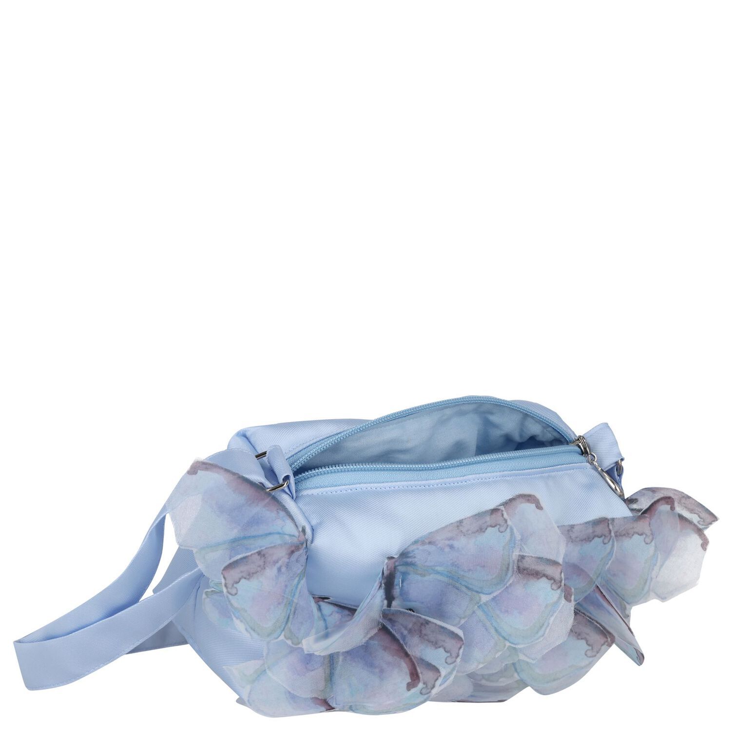 Girls Blue Butterfly Bag, 1, hi-res