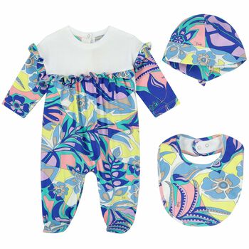 Baby Girls Multi-Colored Babygrow Gift Set