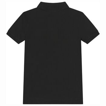 Boys Black Logo Polo Shirt