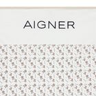 White & Beige Logo Baby Blanket, 1, hi-res