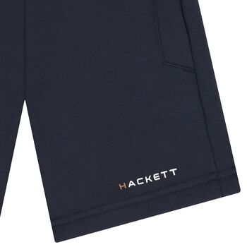 Boys Navy Blue Logo Shorts
